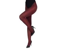 looksy Medias de mujer gruesas naturales monocromáticas oficina casual brillante clásico básico duradero soporte 100 denier opacas moda, franqueo, M