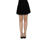 looksy Medias De Rejilla Para Mujer Pantimedias Con Diamantes, Medias Sexis De Cintura Alta, Malla Grande Cruzada Elegante Ada, Nero M/L