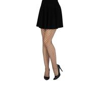looksy Medias De Rejilla Para Mujer Pantimedias Con Diamantes, Medias Sexis De Cintura Alta, Malla Media Cruzada Elegante Rete22, Nero M/L