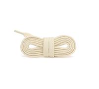 looksy Pack de 2 cordones sintéticos de 7 mm, cordones planos de repuesto para entrenadores, cordones multicolores para zapatos deportivos y de ocio, alta durabilidad para todos los zapatos, Cremoso