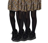 looksy Pack de 3 Medias Negras Niña 40 Den Opacas Lisas Microfibra Ballet Suaves y Elásticas Pantimedias Infantil para Uniforme Escolar Danza, Nero 122-128 cm