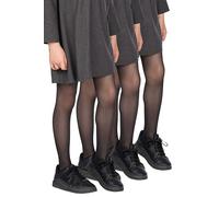 looksy Pack de 3 Medias para Niña 20 Den Transparentes Ligeras Lisas con Pie Efecto Segunda Piel Finas Estilo Italiano para Ballet Danza y Escuela