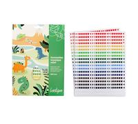 LOOLIPO L940300 - Gomets 3D epoxi, forma geométrica, 17 x 22 cm, 2 tablones, colores surtidos, ocio creativo, paquete de 960 unidades