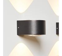 LOOM DESIGN Aplique de pared LED Frey IP65 2x6W negro EC:EPREL:1118263