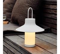 LOOM DESIGN Lámpara de mesa LED recargable Shadow Large, blanca, IP65