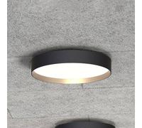 LOOM DESIGN Lámpara LED de techo Lucia negra/dorada Ø 35 cm EC:EPREL:1115110