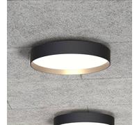 LOOM DESIGN Lámpara LED de techo Lucia negro/oro Ø 45 cm EC:EPREL:1115359