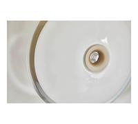 LOOM DESIGN plafón LED blanco, gris, cristal, Ø 20 cm True