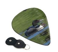 Loon Nature Bird Guitar Plectrum Juego de 6 piezas para guitarra acústica, guitarra eléctrica, bajo y ukelele: fino, mediano y grueso