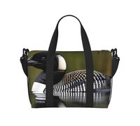 Loon Nature - Bolsas de lona para viajes, ligeras para artículos personales, bolsas de viaje, bolsas de gimnasio para hombres y mujeres, Negro -, Talla única