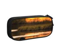 Loon Nature - Estuche para lápices con estampado de pájaros, cosméticos, herramientas de arte, suministros para estudiantes, profesores, uso versátil, Black, Talla única, Juego de mochila escolar