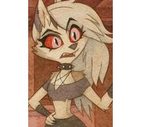 LOONA 120 PAGES NOTEBOOK IN THE STYLE OF HAZBIN HOTEL HELLUVA BOSS FURRY HELLHOUND HELLBORN: FAN BOOK HAZBIN HOTEL HELLUVA BOSS college ruled fan notebook notepad book notes block