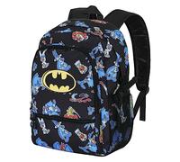 Looney Tunes Batman Tunes-Mochila Fight FAN 2.0, Negro, 31 x 44 cm, Capacidad 24 L