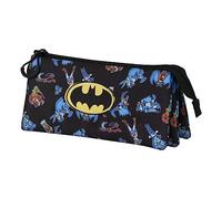Looney Tunes Batman Tunes-Portatodo Triple FAN 2.0, Negro, 23 x 11 cm