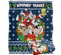 LOONEY TUNES Blanket, 152 x 127 cm Looney Christmas Ugly Christmas Sweater Silky Touch Super Soft Throw Blanket