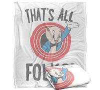 LOONEY TUNES Blanket, 152 x 127 cm The That's All Folks Silky Touch Super Soft Throw Blanket
