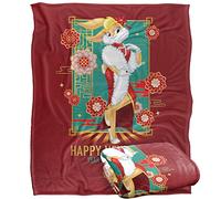 LOONEY TUNES Blanket, 152 x 127 cm Year of The Rabbit Lola Bunny Silky Touch Super Soft Throw Blanket