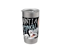 Looney Tunes Bugs Bunny Ain't I a Stinka! Vaso térmico de acero inoxidable de doble pared