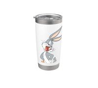 Looney Tunes Bugs Bunny Green Background Vaso térmico de acero inoxidable de doble pared