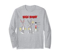Looney Tunes Bugs Bunny Retro Color Code Manga Larga