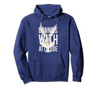 Looney Tunes Bugs Bunny with Attitude Sudadera con Capucha, Unisex para Adultos, Azul Marino, L