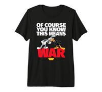 Looney Tunes Bugs Daffy This Means War Camiseta Premium