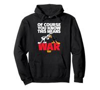 Looney Tunes Bugs Daffy This Means War Sudadera con Capucha