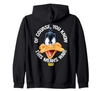 Looney Tunes Daffy Big Head This Means War Sudadera con Capucha