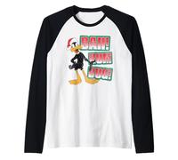 Looney Tunes Daffy Duck Bah Humbug Camiseta Manga Raglan