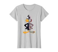 Looney Tunes Daffy Duck Half Skeleton Camiseta, Mujer, Plata, 3XL