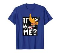 Looney Tunes Daffy Duck It Was Me Camiseta, Hombre, Azul Real, S