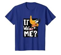 Looney Tunes Daffy Duck It Was Me Camiseta, Niños, Azul Real, 6 años