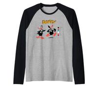 Looney Tunes Daffy Duck Retro Color Code Camiseta Manga Raglan