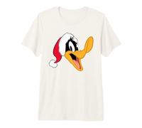 Looney Tunes Daffy Duck Santa Hat Camiseta Premium