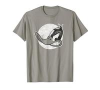 Looney Tunes Daffy Vintage Badge Camiseta, Hombre, Pizarra, L