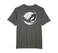 Looney Tunes Daffy Vintage Badge Camiseta, Hombre Tallas Grandes, Asfalto, 4X Alto