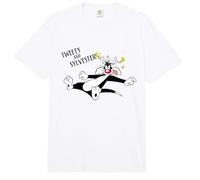 Looney Tunes Dizzy Sylvester and Tweety Comfort Colors Adult Heavyweight T-Shirt