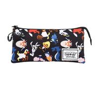 Looney Tunes Gang Triple HS Pencil Case, Multicolour