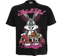 Looney Tunes M121-T-Shirts Camiseta, Black, M para Hombre