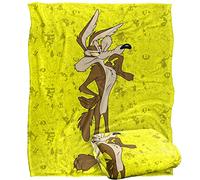 Looney Tunes Manta 152 x 127 cm, Coyote Wile E Coyote, Tacto Sedoso, Manta súper Suave