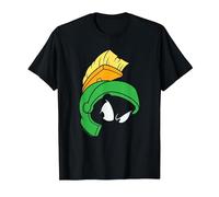 Looney Tunes Marvin The Martian Face Camiseta, Hombre, Negro, XXL