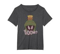 Looney Tunes Marvin The Martian Kaboom Camiseta, Mujer Tallas Grandes, Jaspeado Oscuro, 5XL Grande