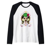 Looney Tunes Merch Sugar Skull Bugs Bunny Camiseta Manga Raglan