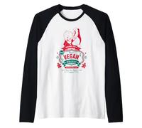Looney Tunes Porky Pig Christmas Happy Vegan Holiday Camiseta Manga Raglan