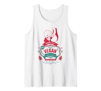 Looney Tunes Porky Pig Christmas Happy Vegan Holiday Camiseta sin Mangas