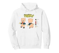 Looney Tunes Porky Pig Retro Color Code Sudadera con Capucha