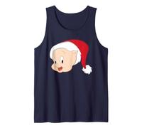 Looney Tunes Porky Pig Santa Hat Camiseta sin Mangas