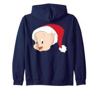 Looney Tunes Porky Pig Santa Hat Sudadera con Capucha