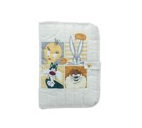 Looney Tunes Protector de Cartilla de Salud Infantil - Bolsillos Interiores Múltiples - Cierre con Botón - Regalo de Nacimiento - Niña, Niño - Protección Lavable 40 °C - Producto Oficial Warner Bros