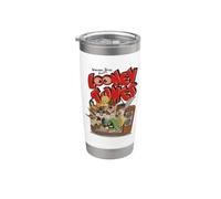 Looney Tunes Saturday Mornings Vaso térmico de acero inoxidable de doble pared